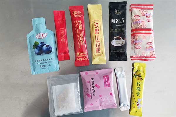 全自動豆?jié){粉包裝機可實現背封長條袋型，三邊封、圓角袋型等精美包裝